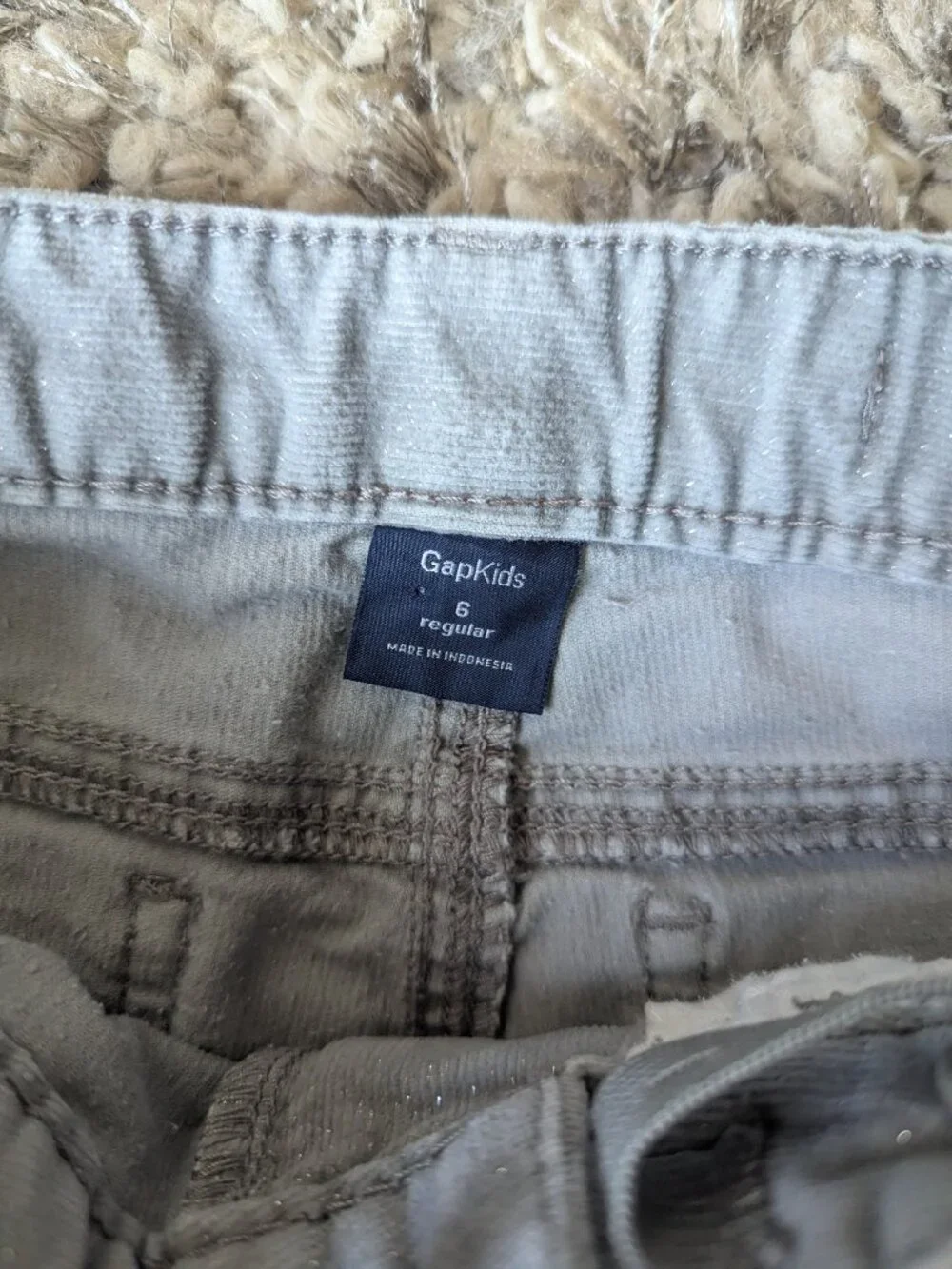 Gap Kids girl's corduroy glittery pants